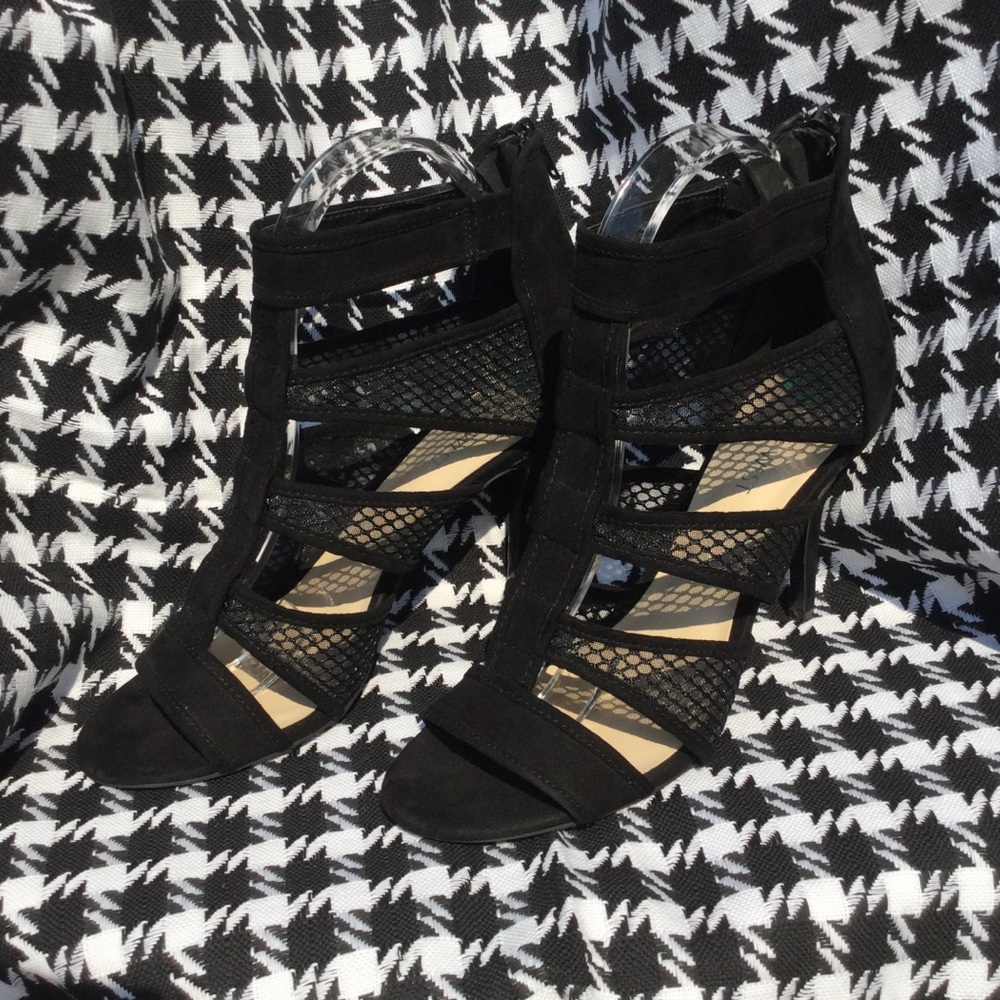 Nine West Mesh Caged Heels